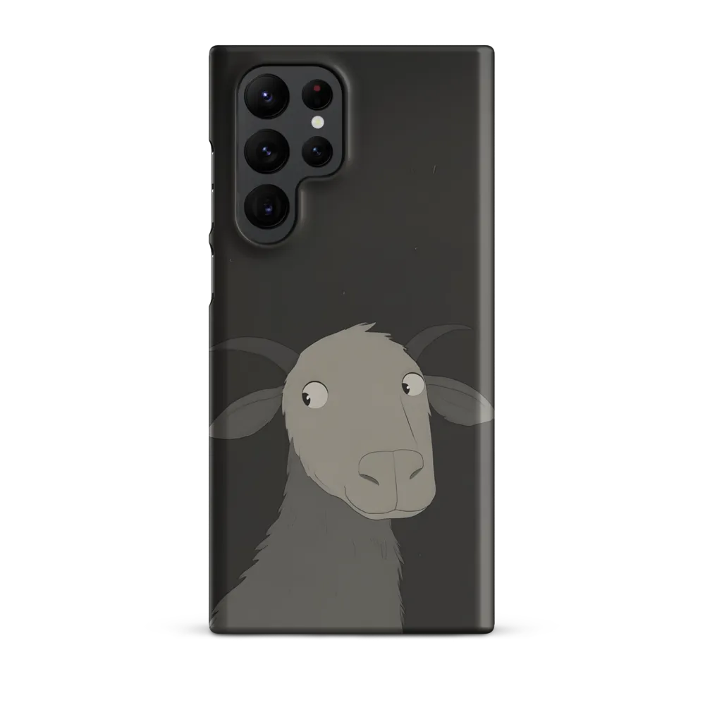Whimsical Goat in Darkness