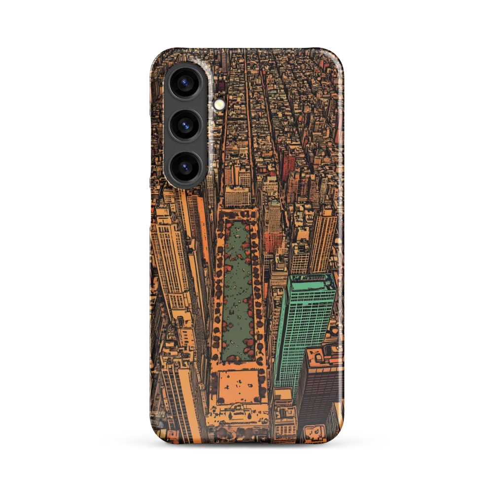 Urban Oasis: Aerial View of City Life
