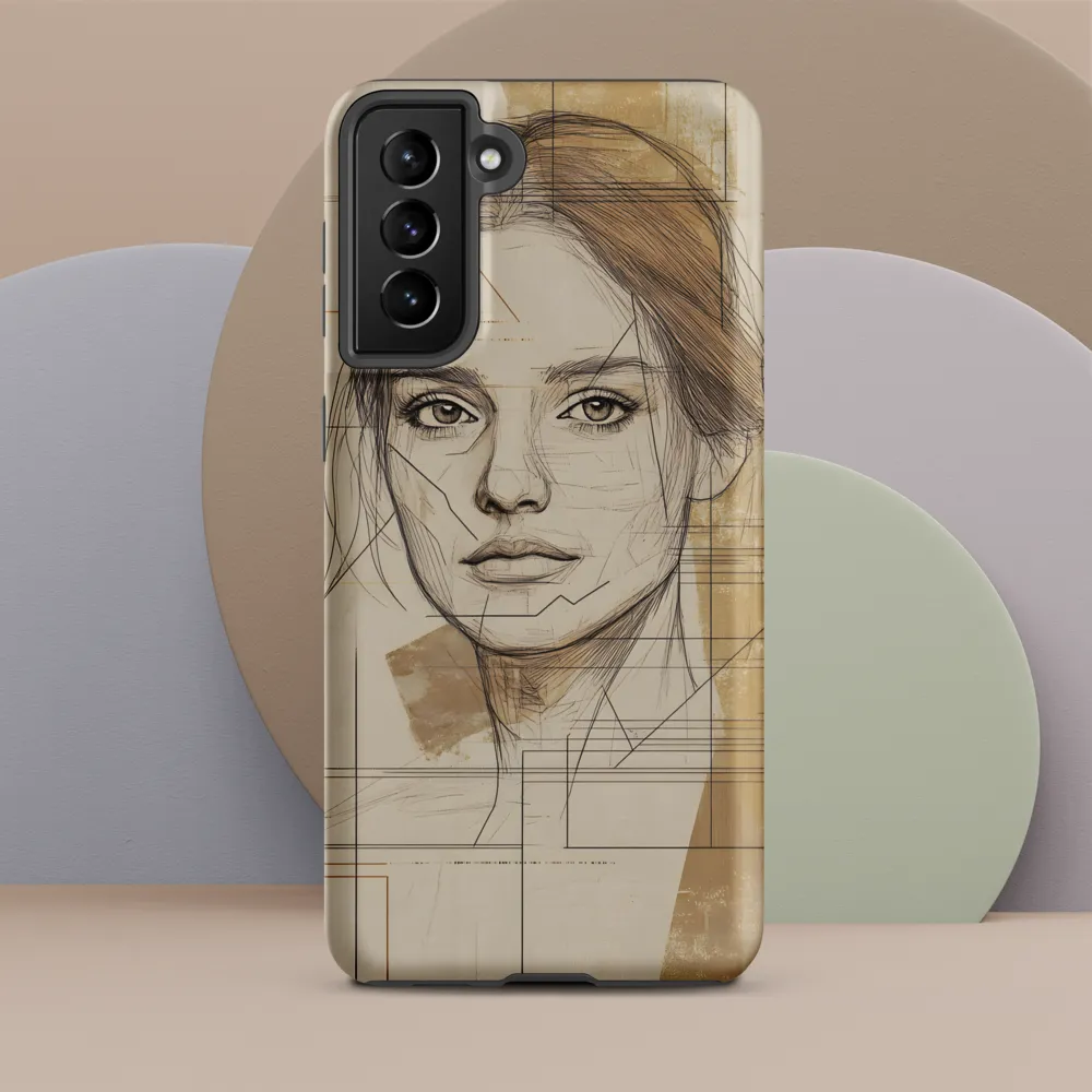 Geometric Elegance: A Modern Portrait