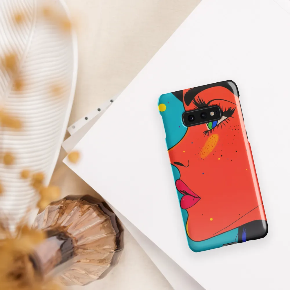 Vibrant Feminine Profile in Pop Art