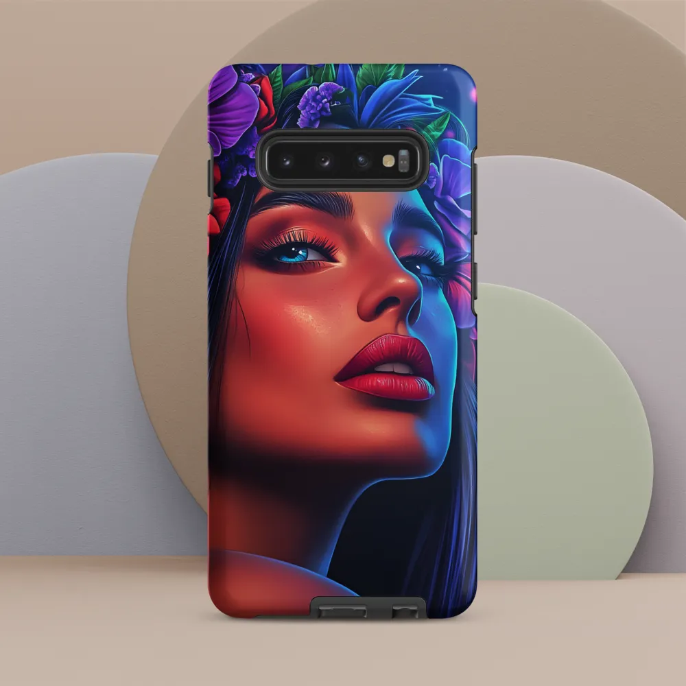 Radiance of the Floral Queen | Phone Case |  S10 Plus | Tough Case | Matte