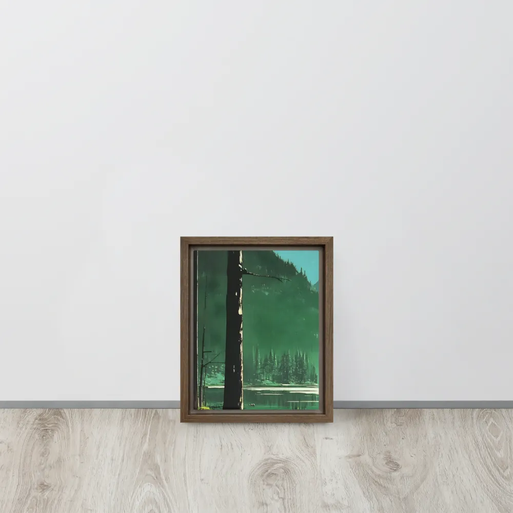 Reflections of Tranquility | Canvas with Brown Frame | 8″×10″