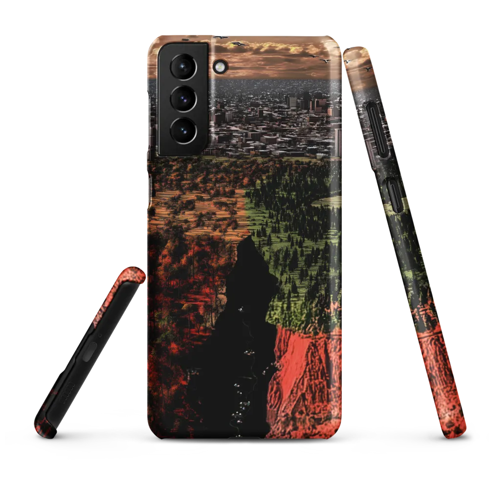 Harmony and Dissonance: A Landscape of Contrasts | Phone Case |  S21 Plus | Snap Case | Matte