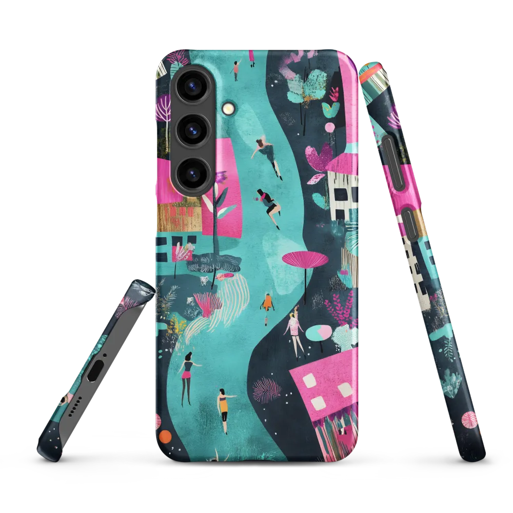 Whimsical Journey Through a Vibrant Landscape | Phone Case |  S24 Plus | Snap Case | Matte