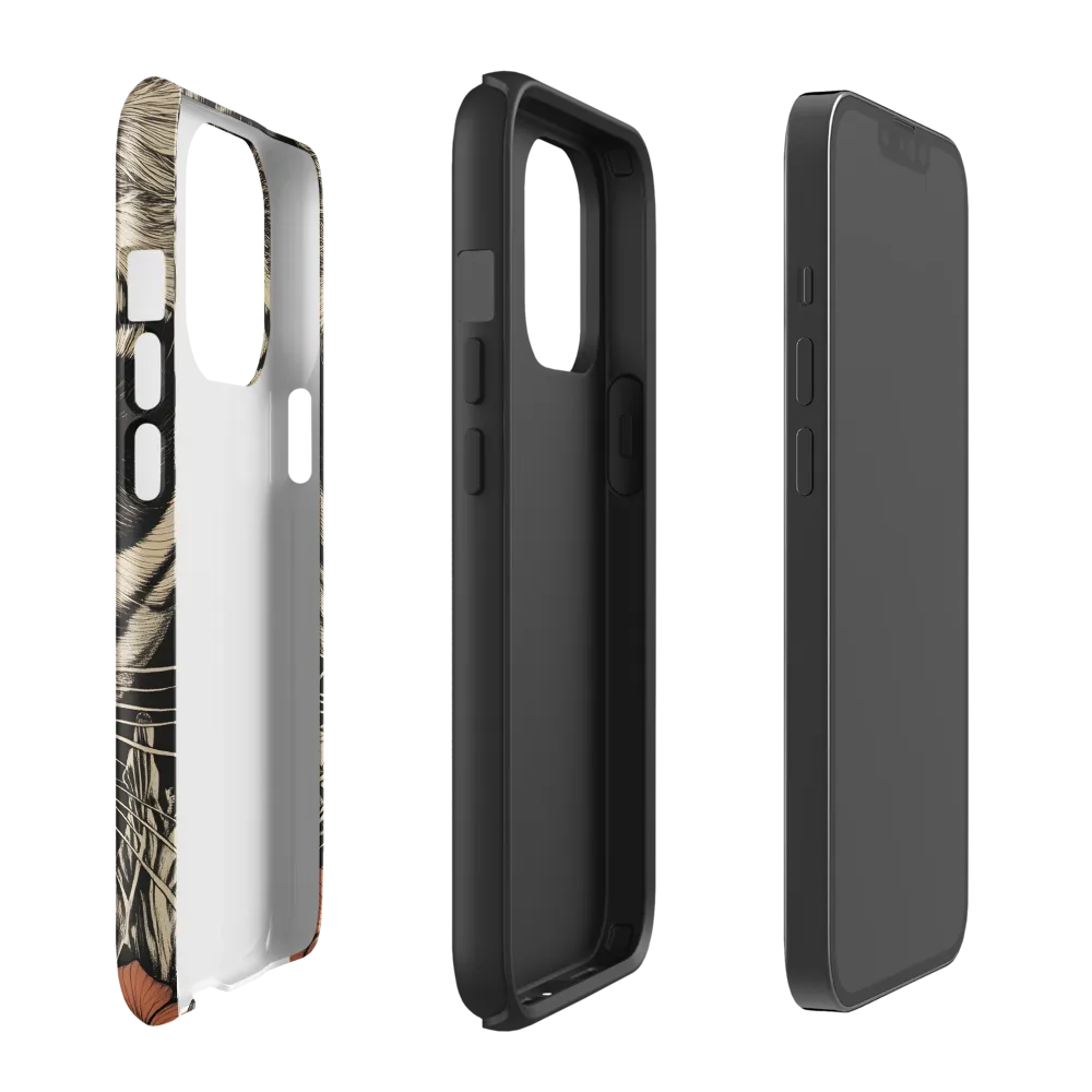Feline Majesty: The Human-Leopard Connection | Phone Case |  13 Pro | Tough Case | Glossy