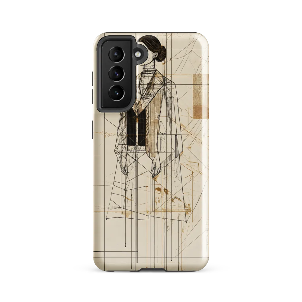 Elegance in Lines | Phone Case |  S21 FE | Tough Case | Glossy