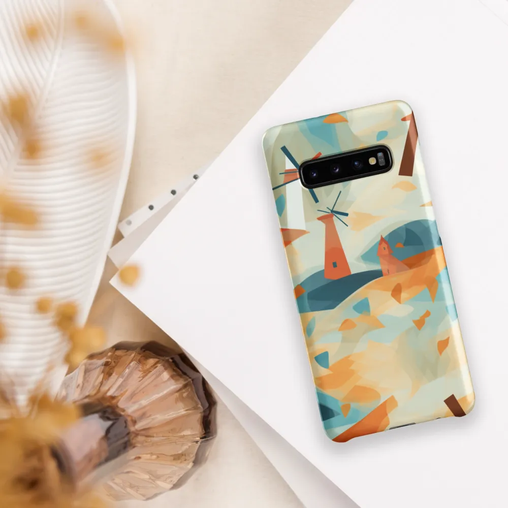 Whimsical Windmills in a Tranquil Landscape