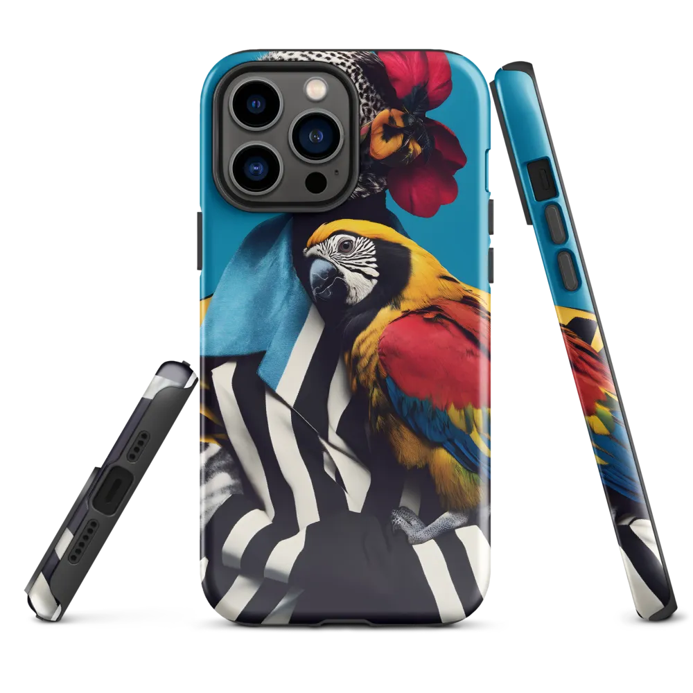 Vibrant Fusion of Flora and Fauna | Phone Case |  13 Pro Max | Tough Case | Glossy