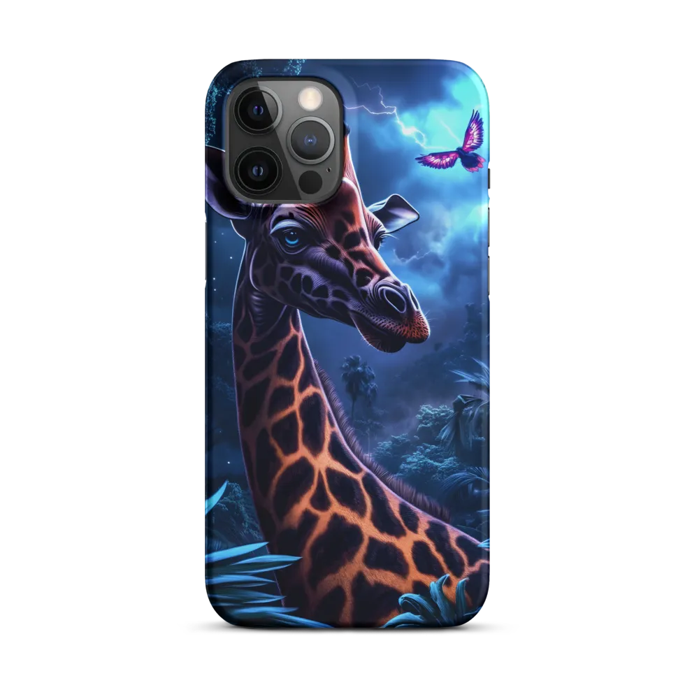 Mystical Giraffe in Twilight Jungle