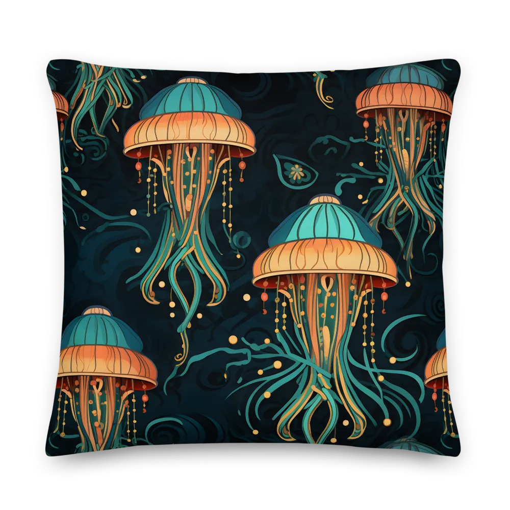 Symphony of Jellyfish | Pillow | 22″×22″