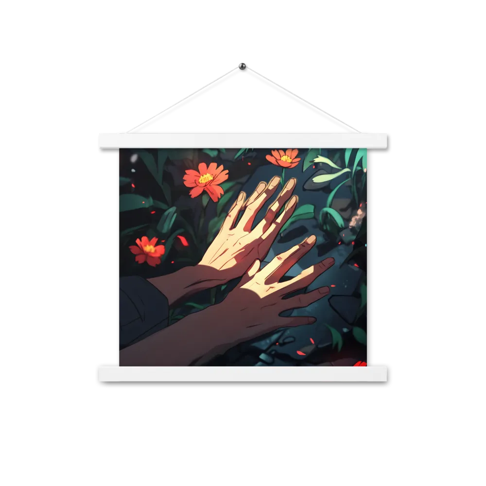 Whispers of Nature | Poster With White Wood Hanger | 14″×14″