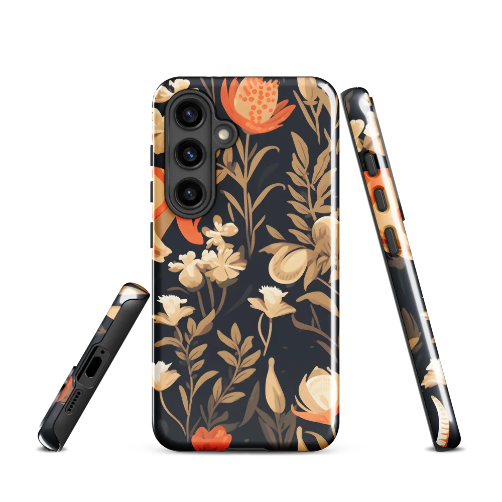 Floral Harmony: A Dance in the Dark