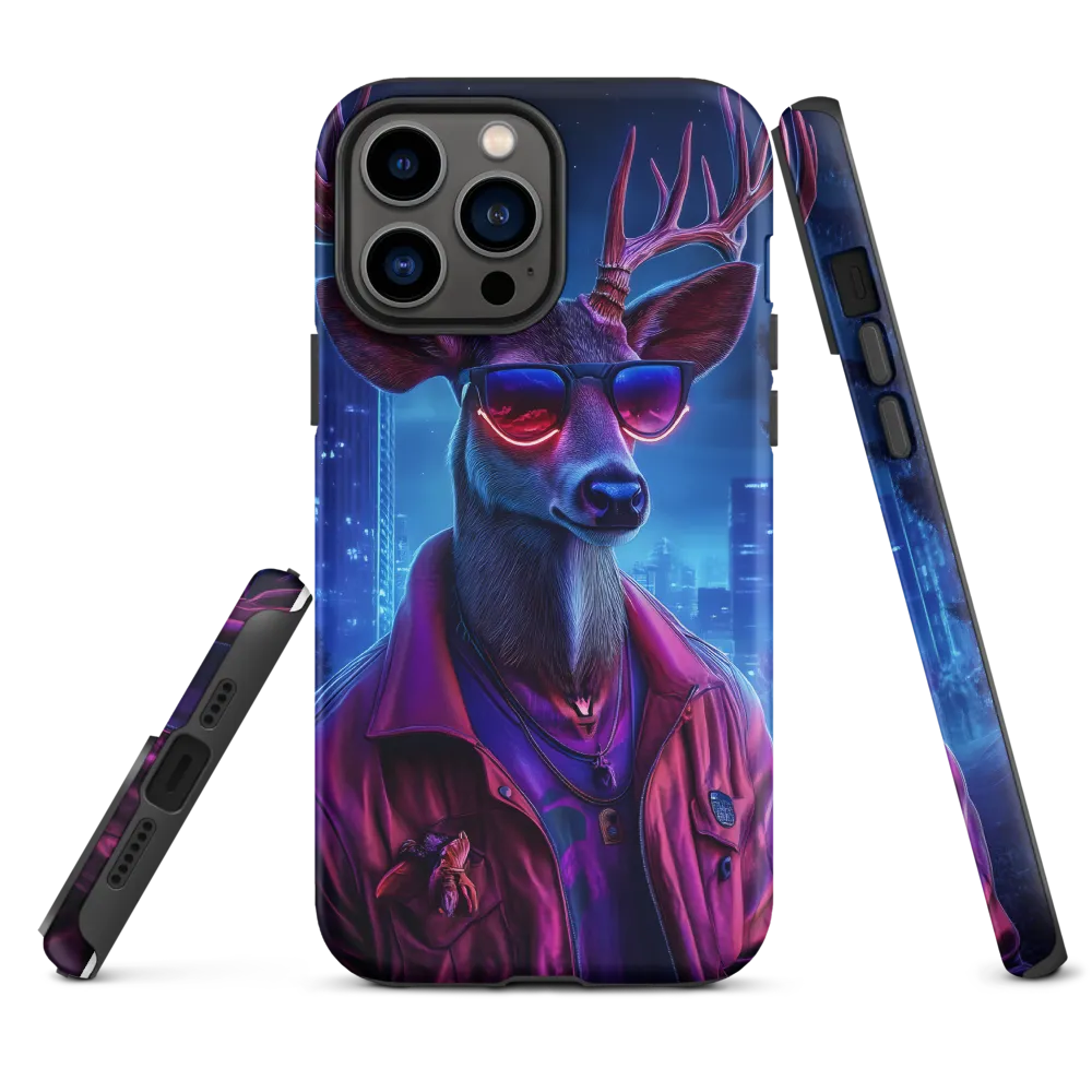 Urban Serenade: The Cool Deer | Phone Case |  13 Pro Max | Tough Case | Matte