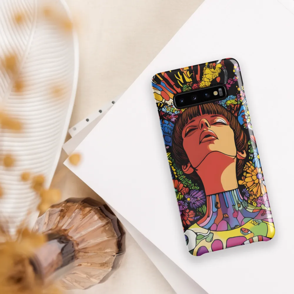 Vibrant Ecstasy: A Psychedelic Portrait | Phone Case |  S10 Plus | Snap Case | Glossy