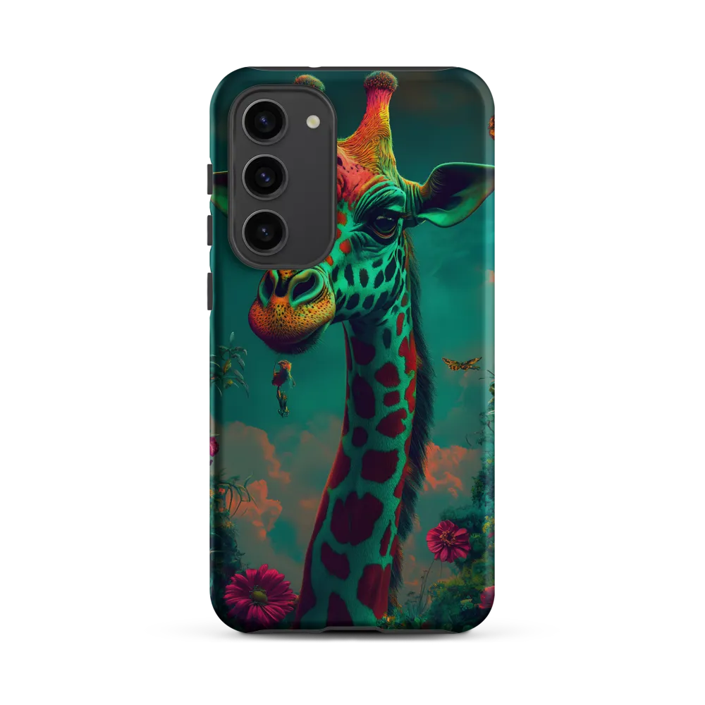 Whimsical Giraffe Among Blossoms | Phone Case |  S23 Plus | Tough Case | Matte