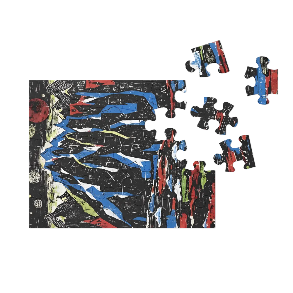 Nocturnal Peaks 
 Jigsaw Puzzle in Tin Box