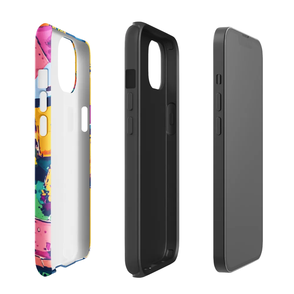 Curved Streets: A Vibrant Suburban Tapestry | Phone Case |  13 | Tough Case | Glossy