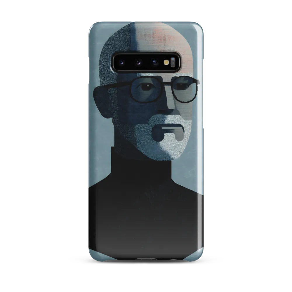 Minimalist Portrait of a Modern Man | Phone Case |  S10 Plus | Snap Case | Glossy