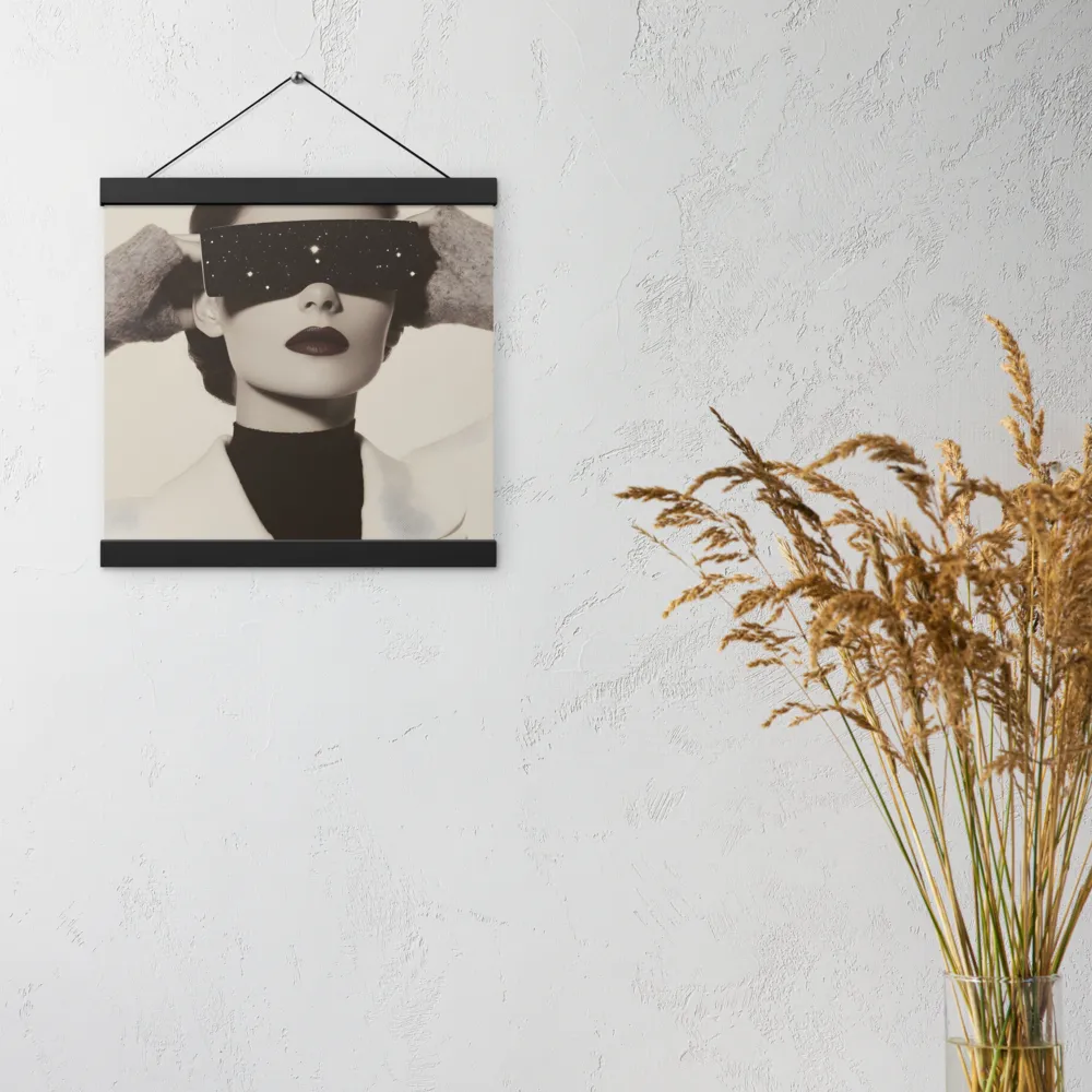 Celestial Elegance | Poster With Black Wood Hanger | 12″×12″