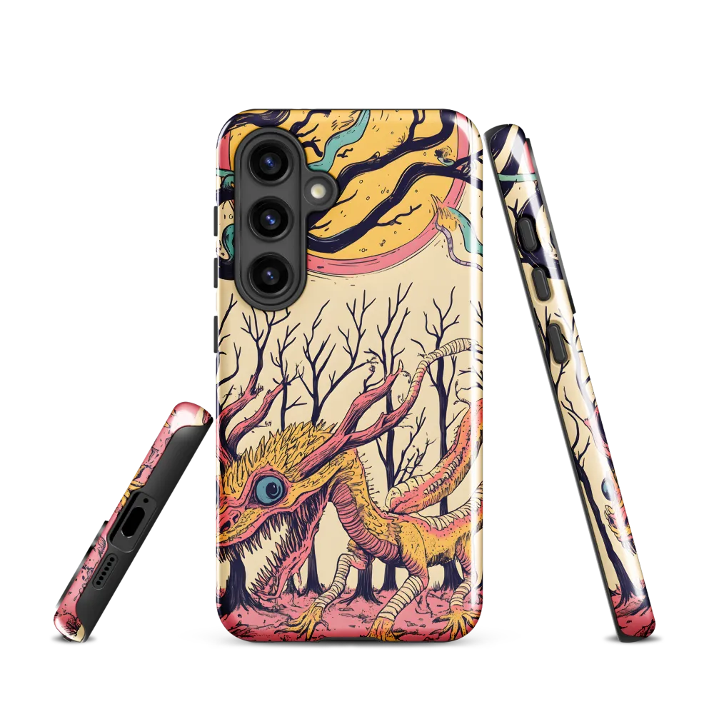 The Enigmatic Dragon of the Desolate Forest | Phone Case |  S24 | Tough Case | Glossy