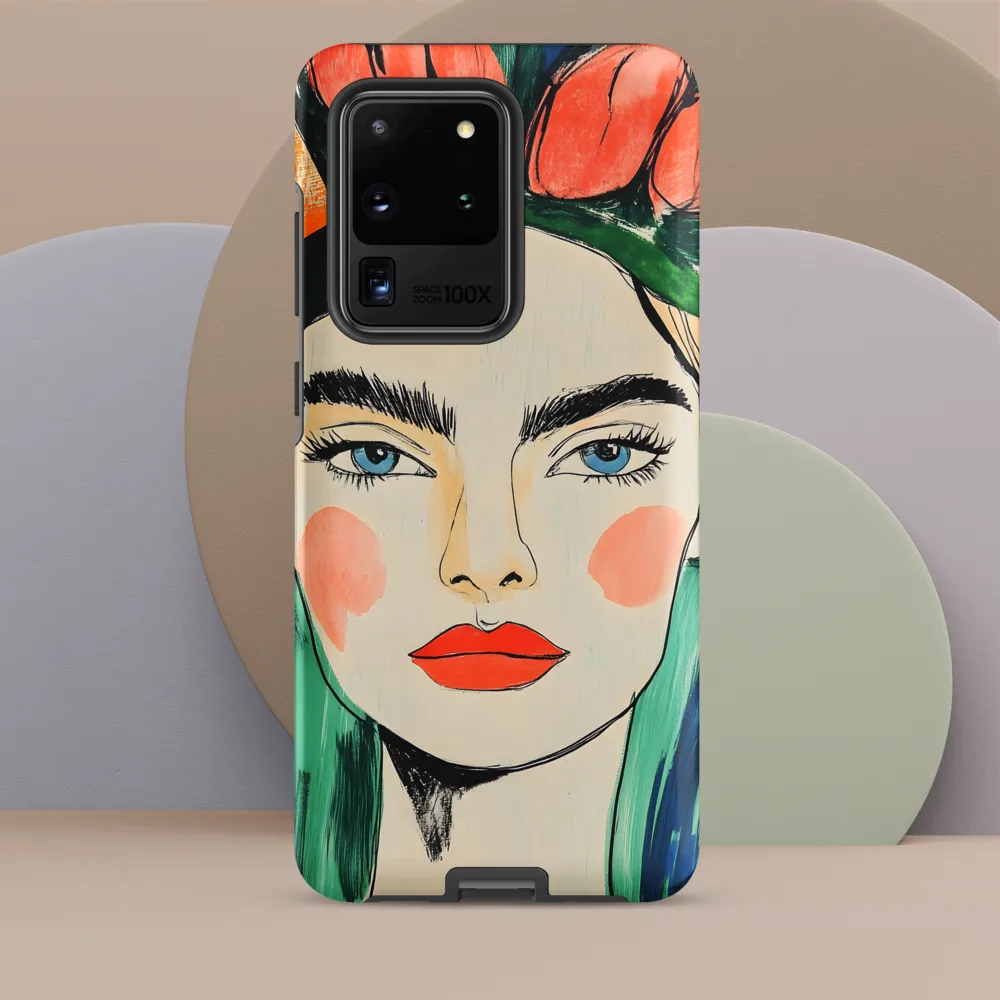 Radiant Bloom: A Serene Portrait