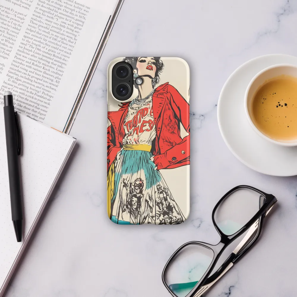 Vibrant Elegance: A Pop Art Fashion Statement | Phone Case |  16 Plus | Snap Case | Matte