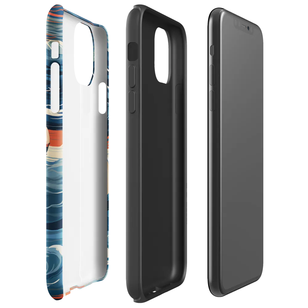 Ocean Whispers: A Voyage at Dusk | Phone Case |  11 Pro Max | Tough Case | Glossy