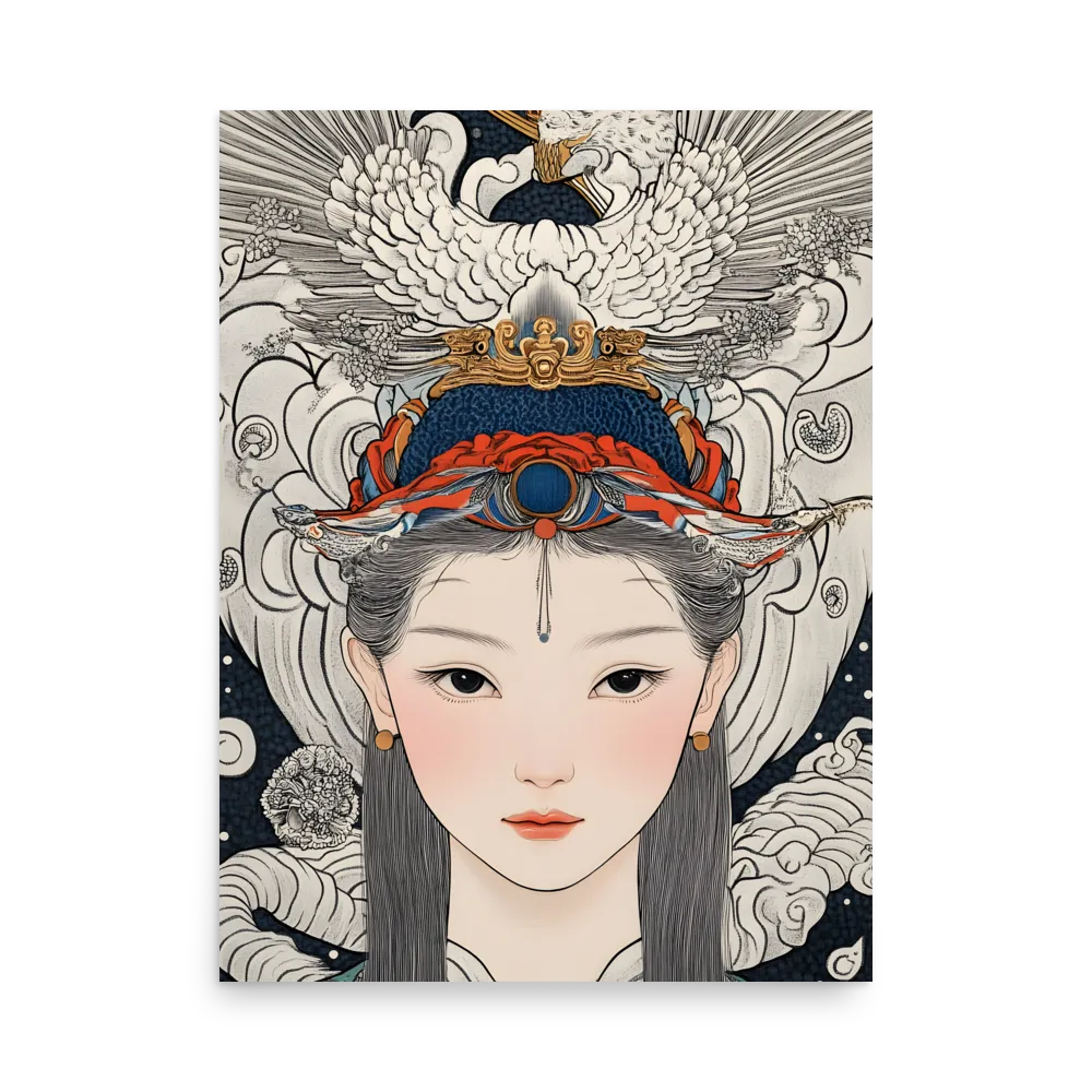 Serenity in Myth: A Traditional Portrait | Poster | 18″×24″
