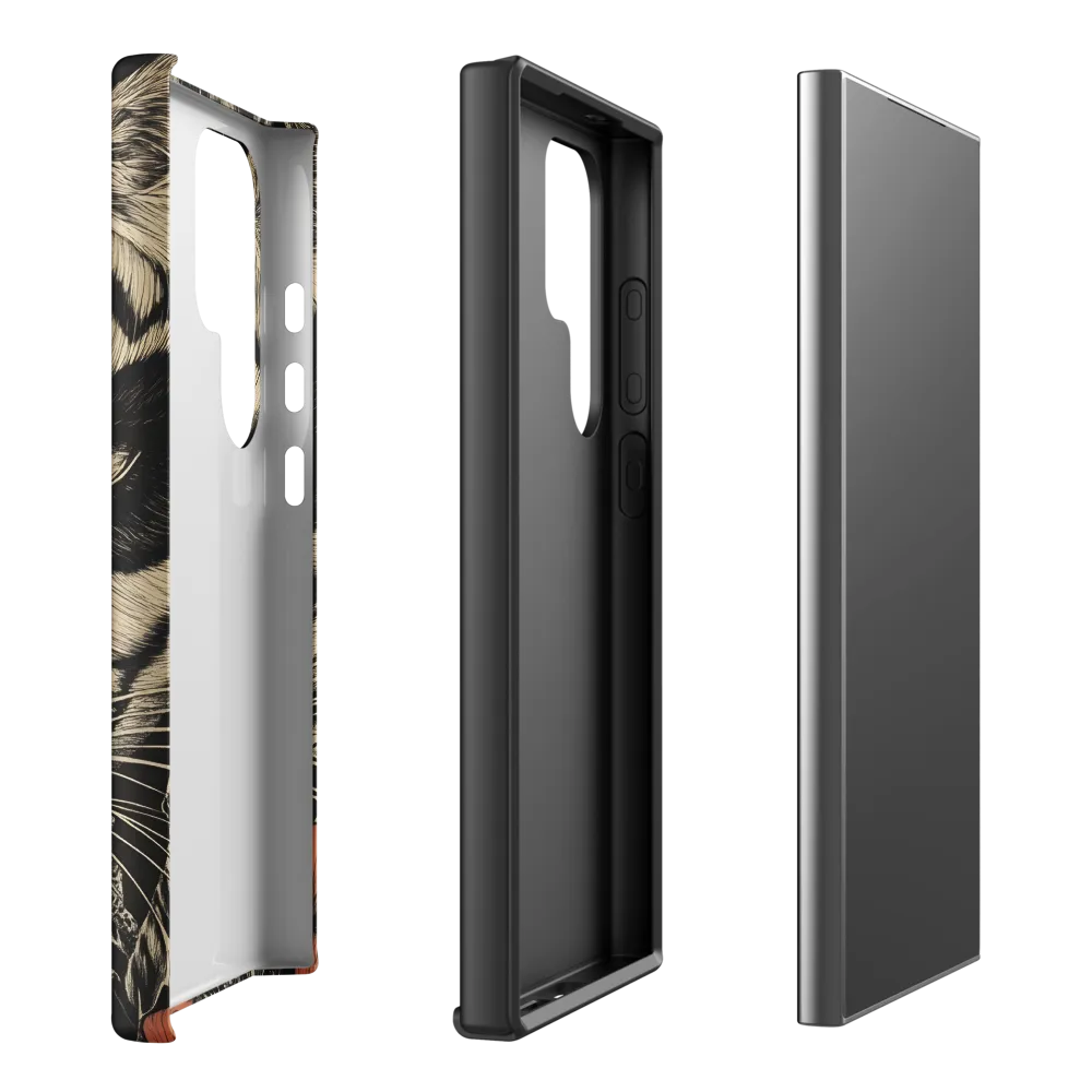 Feline Majesty: The Human-Leopard Connection | Phone Case |  S24 Ultra | Tough Case | Matte