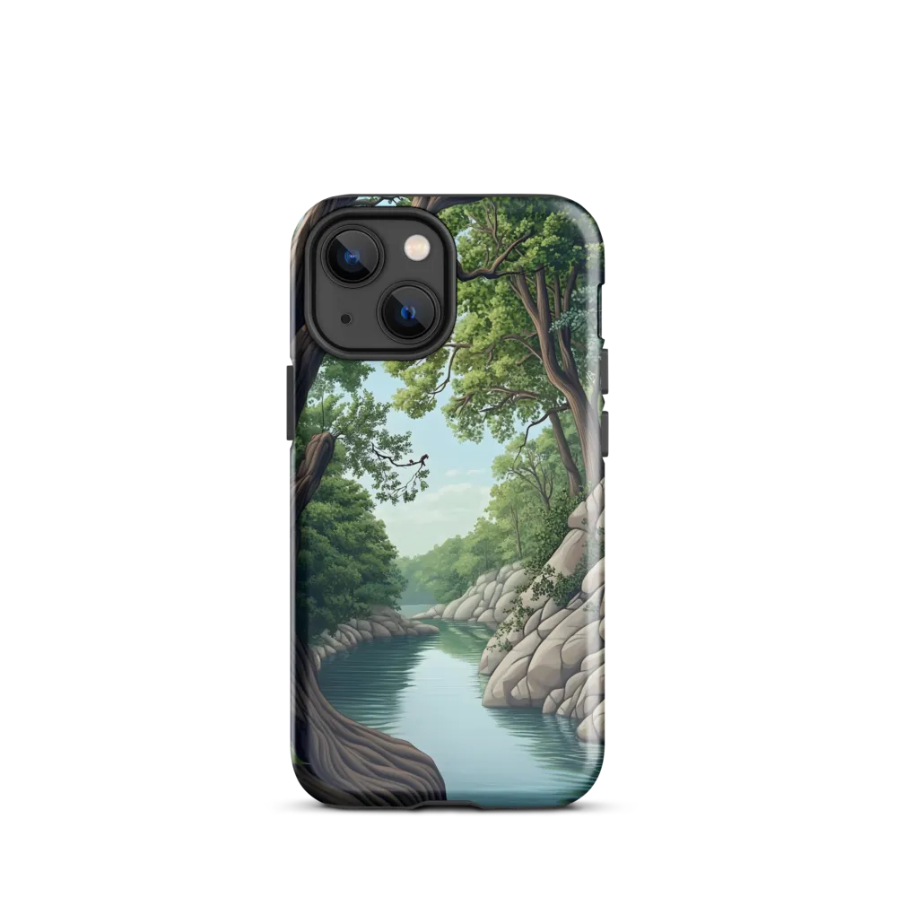 Tranquil Reflections: A Serene River Landscape