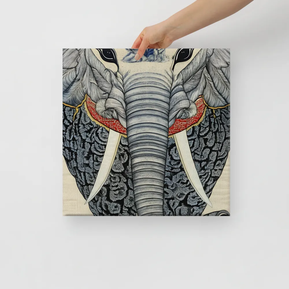 Majesty of the Elephant | Canvas | 16″×16″
