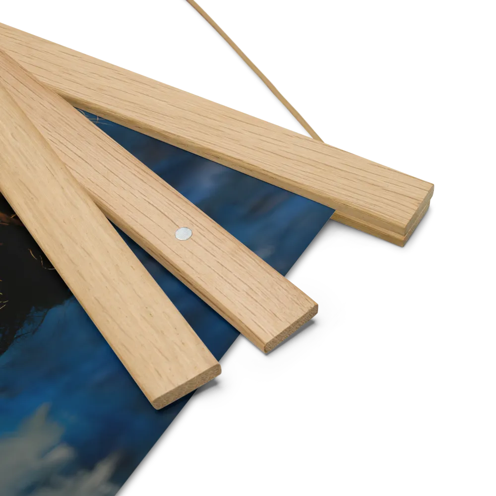 Whispers of Tranquility | Poster With Oak Wood Hanger | 10″×10″