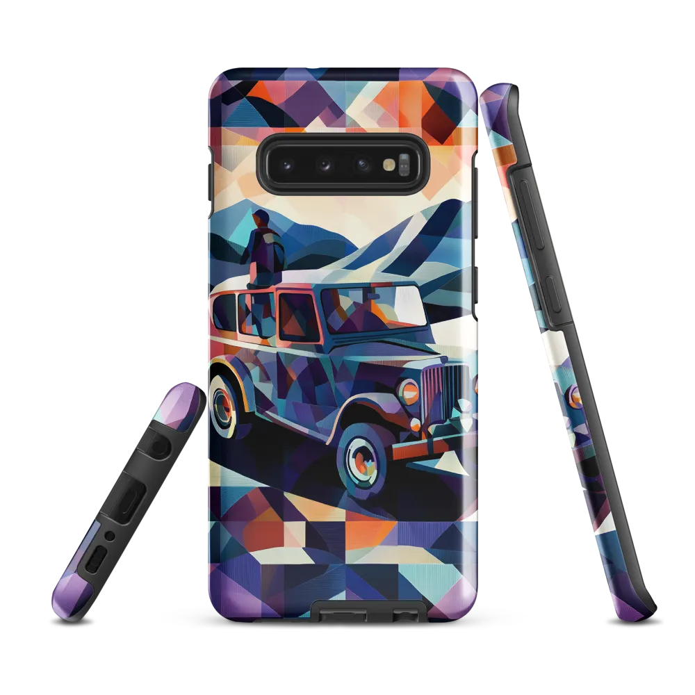 Journey Through Geometric Dreams | Phone Case |  S10 Plus | Tough Case | Glossy