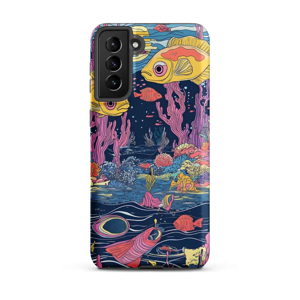 Underwater Dreamscape: A Playful Encounter | Phone Case |  S21 Plus | Tough Case | Matte