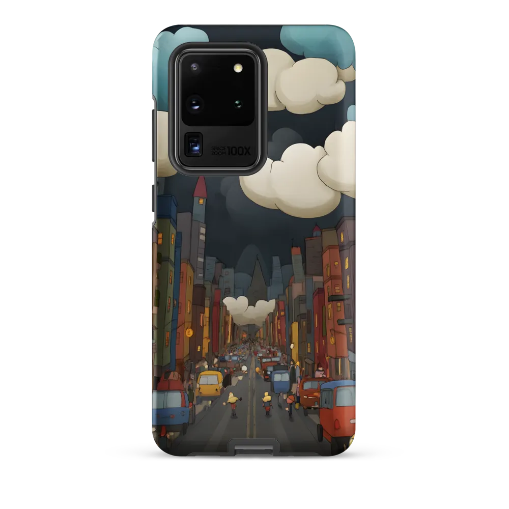 Urban Symphony: A City Awakens at Dusk | Phone Case |  S20 Ultra | Tough Case | Matte