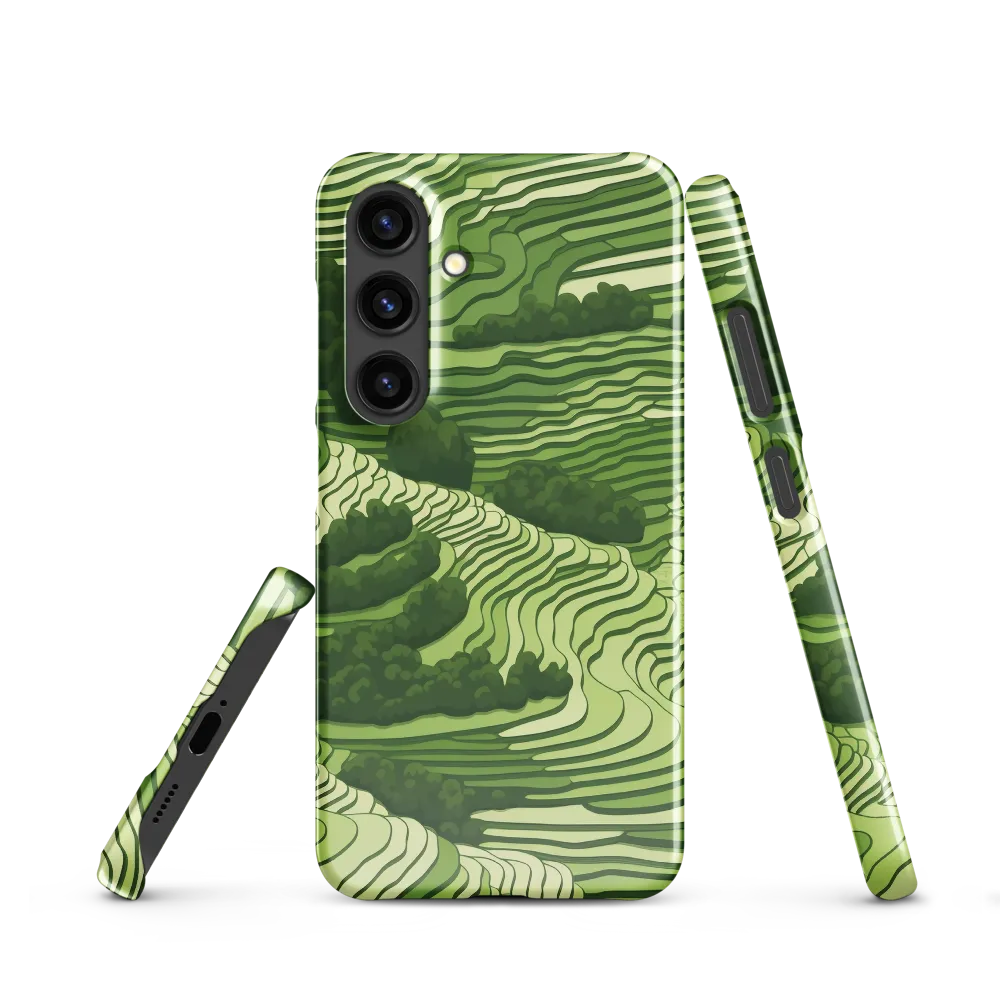 Waves of Green: An Abstract Landscape