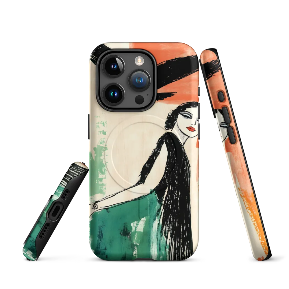 Elegance in Flight | Phone Case |  15 Pro | MagSafe® Tough Case | Matte