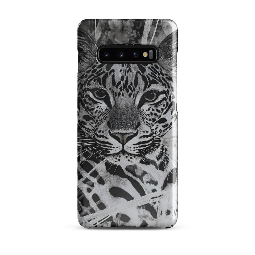 Majestic Gaze: The Leopard's Portrait | Phone Case |  S10 Plus | Snap Case | Glossy