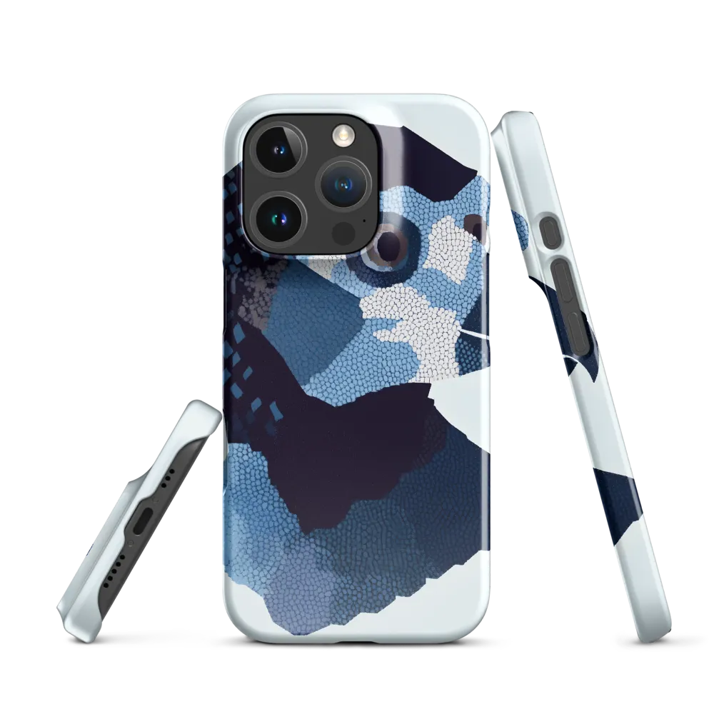 Abstract Avian Portrait in Blue
