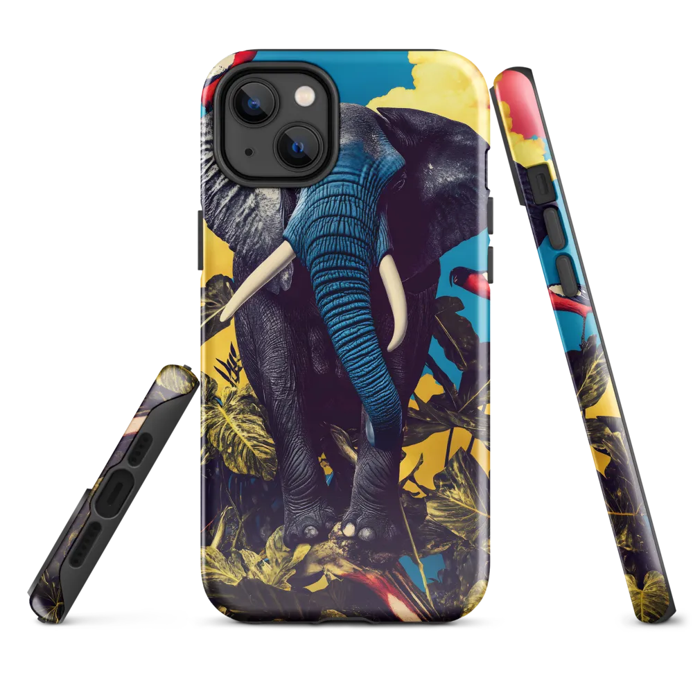 Elephant Dreams in Vibrant Colors | Phone Case |  14 Plus | Tough Case | Glossy