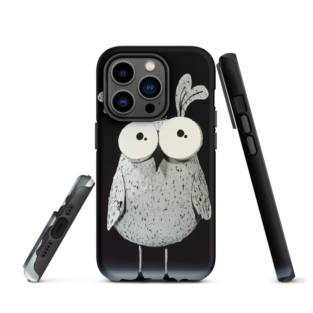 Whimsical Owl in Paper Cutout | Phone Case |  14 Pro | Tough Case | Matte