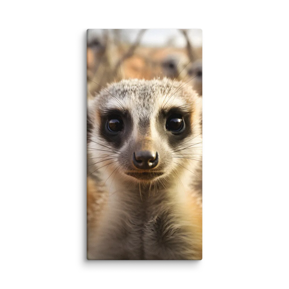 Curious Meerkats in Community | Canvas | 10″×20″