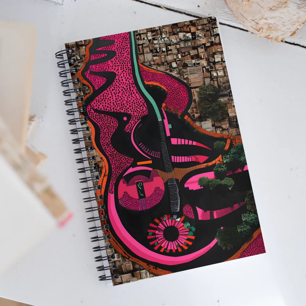 Urban Symphony in Pink | Spiral Notebook