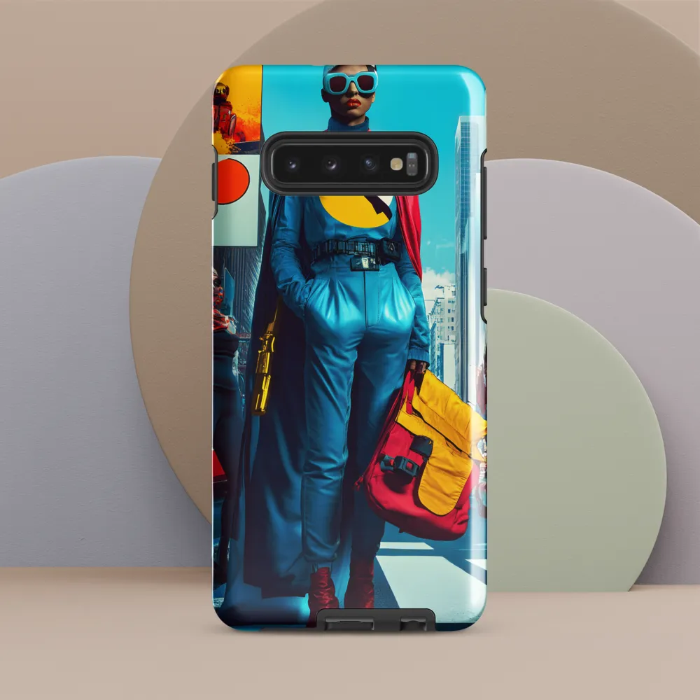 Urban Power: A Superhero's Stance | Phone Case |  S10 Plus | Tough Case | Glossy