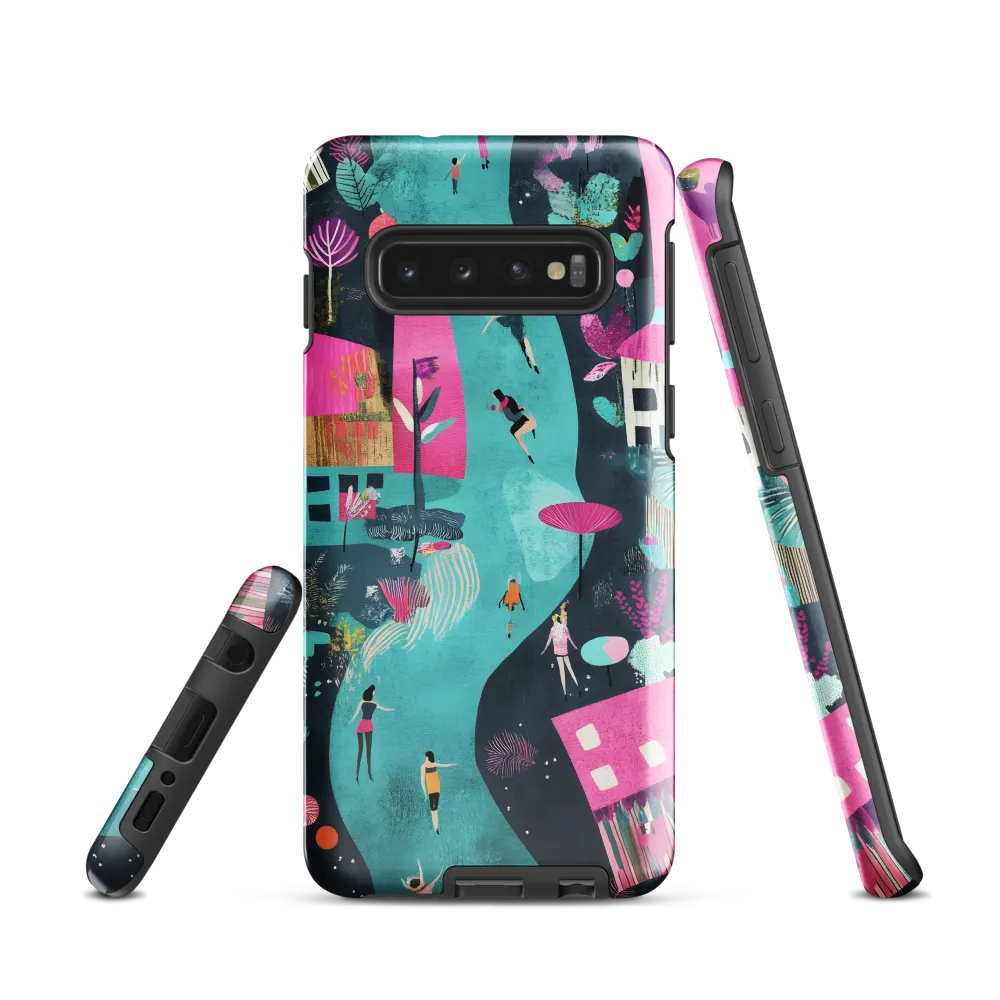 Whimsical Journey Through a Vibrant Landscape | Phone Case |  S10 | Tough Case | Glossy