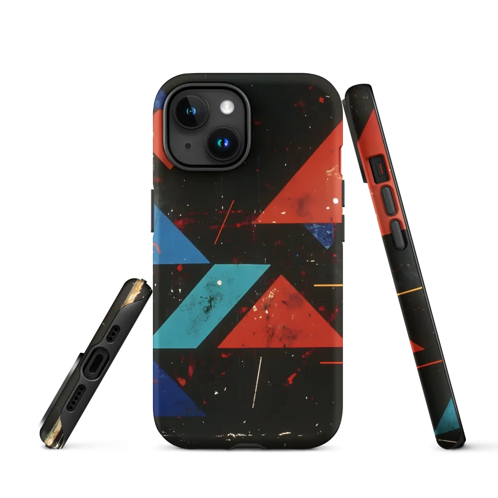 Dynamic Geometric Harmony | Phone Case |  15 | Tough Case | Matte