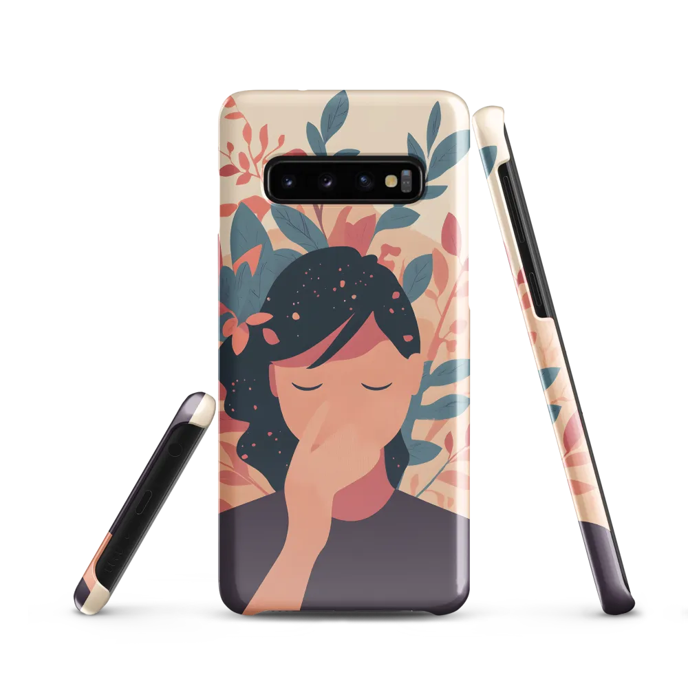 Whispers of Nature: A Serene Contemplation | Phone Case |  S10 | Snap Case | Glossy