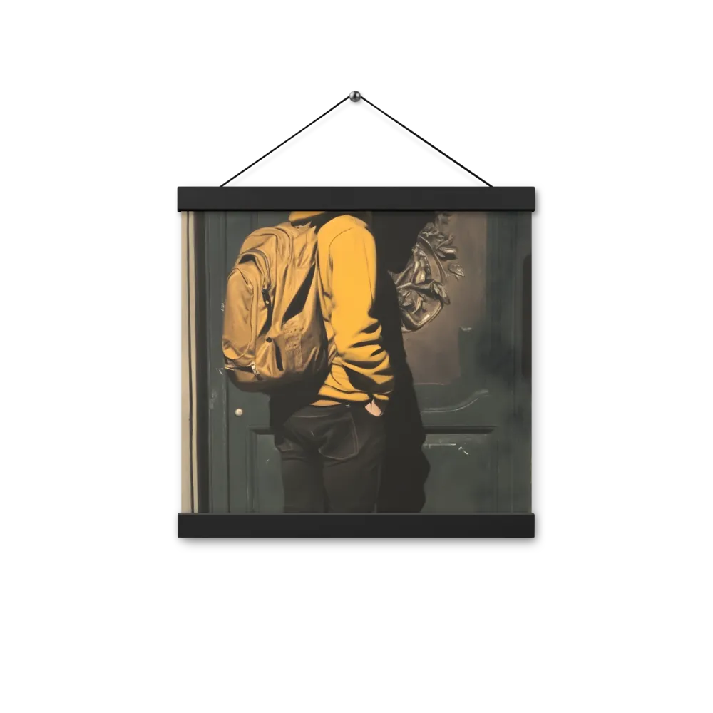 Silent Reflection | Poster With Black Wood Hanger | 12″×12″