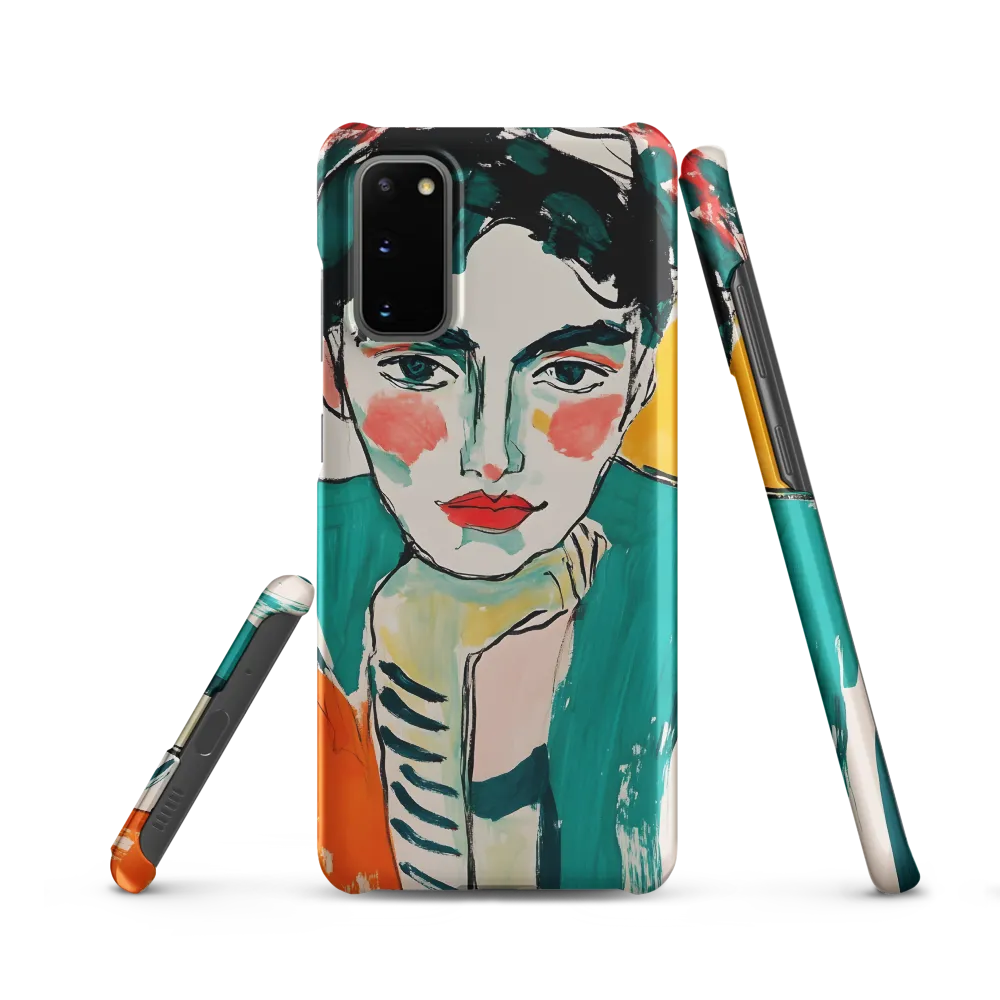 Contemplative Portrait in Bold Hues