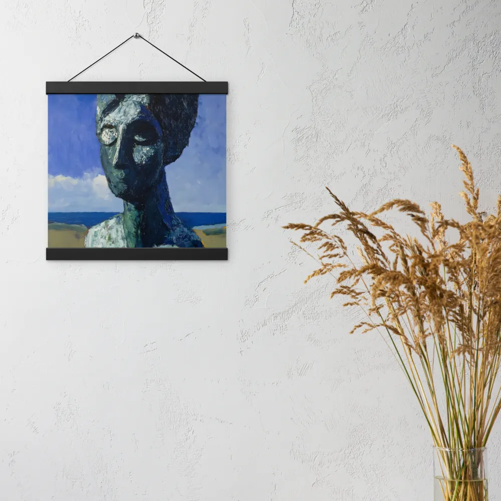 Silent Contemplation | Poster With Black Wood Hanger | 12″×12″